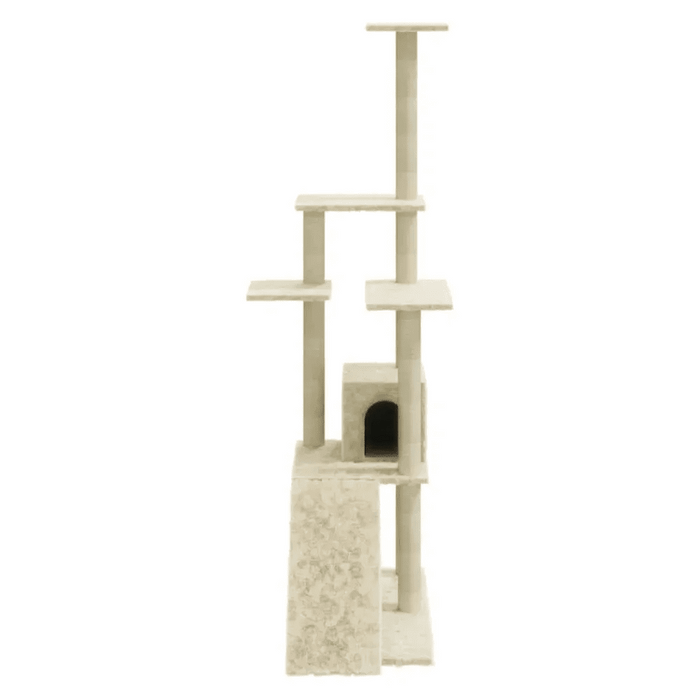 Cat Tree with Sisal Scratching Posts 155 cm UK PET HOUSE