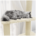 Cat Tree with Sisal Scratching Posts 155 cm UK PET HOUSE