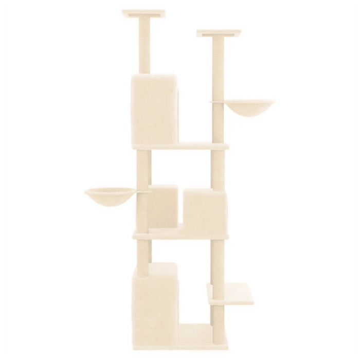 Cat Tree with Sisal Scratching Posts 180 cm UK PET HOUSE