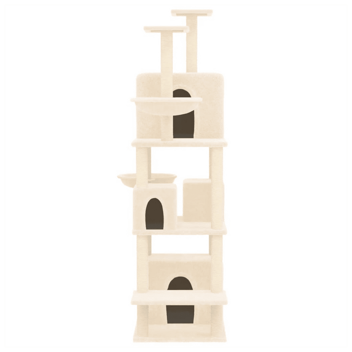 Cat Tree with Sisal Scratching Posts 180 cm UK PET HOUSE