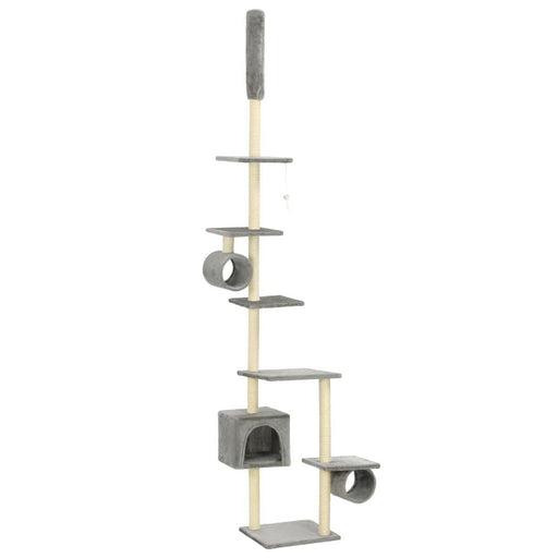 Cat Tree with Sisal Scratching Posts 260 cm (Multicolor) UK PET HOUSE