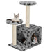 Cat Tree with Sisal Scratching Posts 60 cm UK PET HOUSE