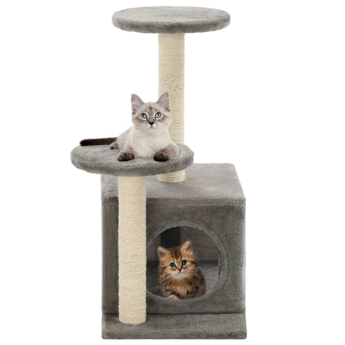 Cat Tree with Sisal Scratching Posts 60 cm UK PET HOUSE