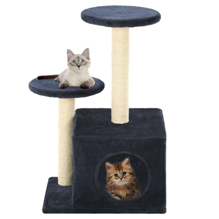 Cat Tree with Sisal Scratching Posts 60 cm UK PET HOUSE