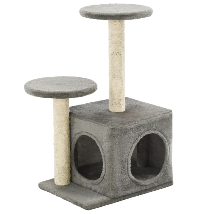 Cat Tree with Sisal Scratching Posts 60 cm UK PET HOUSE