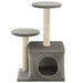 Cat Tree with Sisal Scratching Posts 60 cm UK PET HOUSE