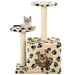 Cat Tree with Sisal Scratching Posts 60 cm UK PET HOUSE