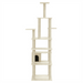 Cat Tree with Sisal Scratching Posts Cream 183 cm UK PET HOUSE