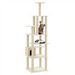 Cat Tree with Sisal Scratching Posts Cream 183 cm UK PET HOUSE