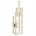 Cat Tree with Sisal Scratching Posts Cream 183 cm UK PET HOUSE