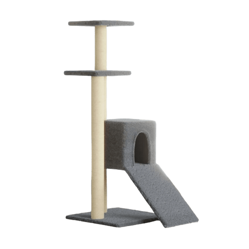 Cat Tree with Sisal Scratching Posts Cream 92 cm UK PET HOUSE