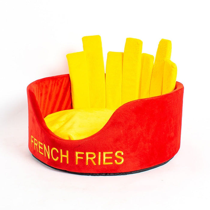 Cheeseburger & French Fries Pet Bed UK PET HOUSE