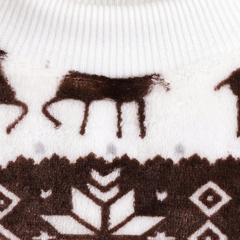 Christmas Pet Dog Sweater Plush Thick T-Shirt UK PET HOUSE