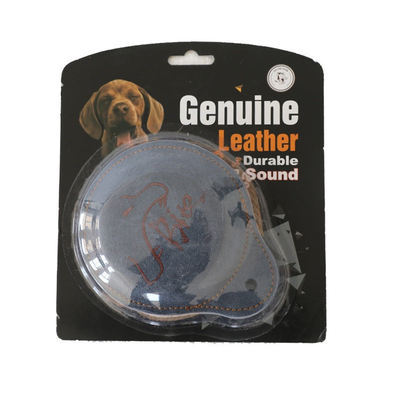 Cowhide Frisbee Dog Toy UK PET HOUSE