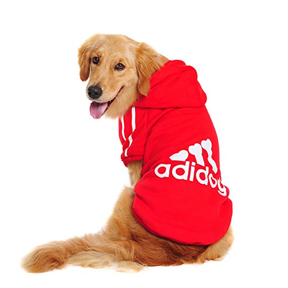 Pet Dog Oversized Hooded Sweater for LARGE Breeds (adidog)