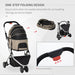 Detachable Pet Stroller 2-In-1 Foldable Dog Cat Travel Carriage Carrying Bag UK PET HOUSE