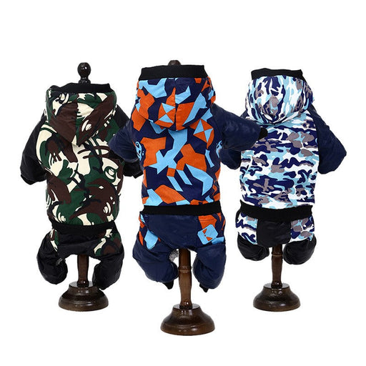 Dog Clothes Winter Camouflage Hooded UK PET HOUSE