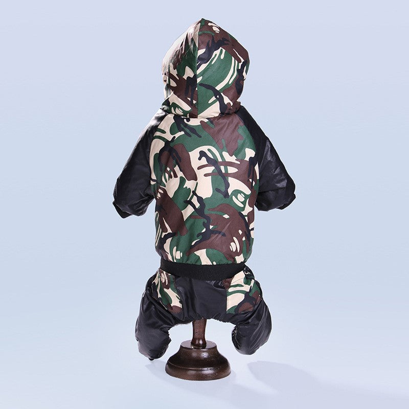 Dog Clothes Winter Camouflage Hooded UK PET HOUSE