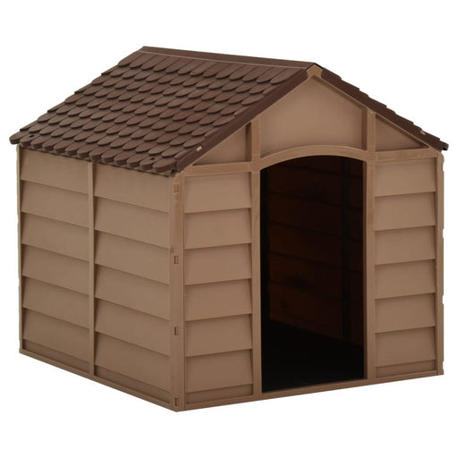 Dog House Brown 71 x 71.5x 68cm UK PET HOUSE