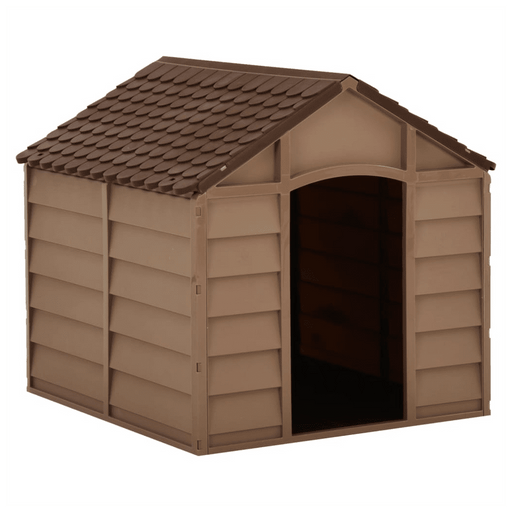 Dog House Brown 71 x 71.5x 68cm UK PET HOUSE