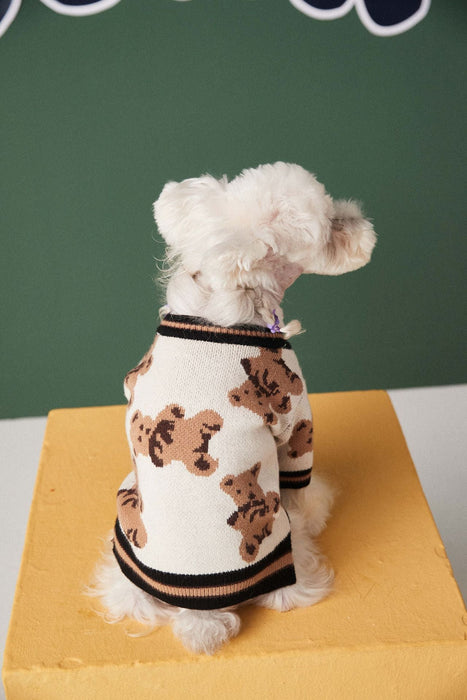 Dog Preppy Style V-neck Striped Vest UK PET HOUSE