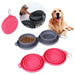 Double Rubber Foldable Pet Feeding Bowl UK PET HOUSE