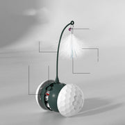 Electric Intelligent Bite Resistant Pet Toy (White & Black) UK PET HOUSE