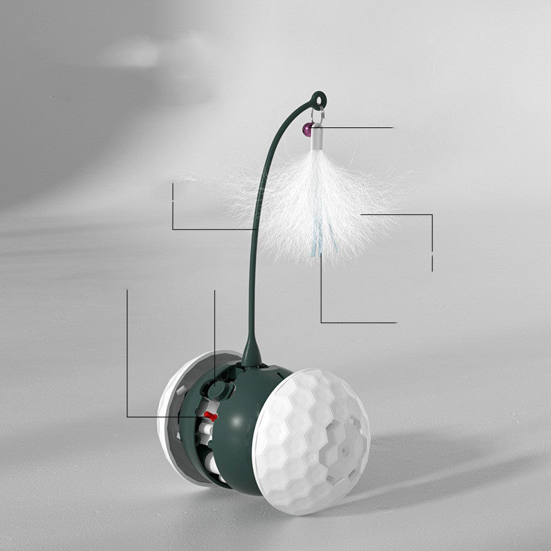 Electric Intelligent Bite Resistant Pet Toy (White & Black) UK PET HOUSE