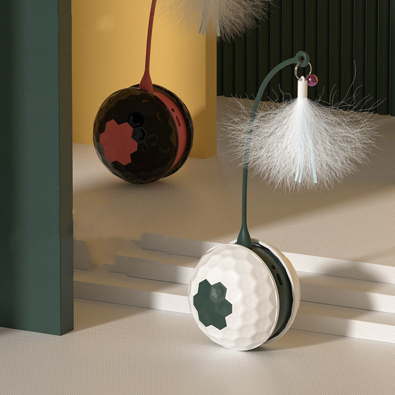 Electric Intelligent Bite Resistant Pet Toy (White & Black) UK PET HOUSE