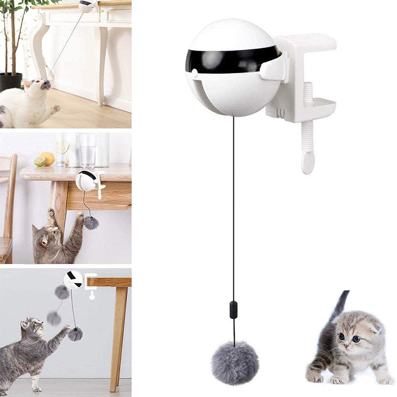 Electric Interactive Automatic Lifting Cat Ball Toy UK PET HOUSE