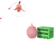 Feather Frenzy Teaser & Scratcher Cat Toy UK PET HOUSE