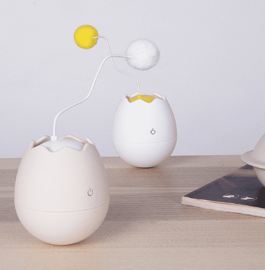 Feline Folly Funsters Interactive Egg Shell Cat Toy UK PET HOUSE