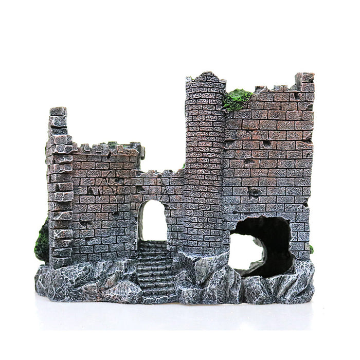 Fish tank resin castle decoration UK PET HOUSE