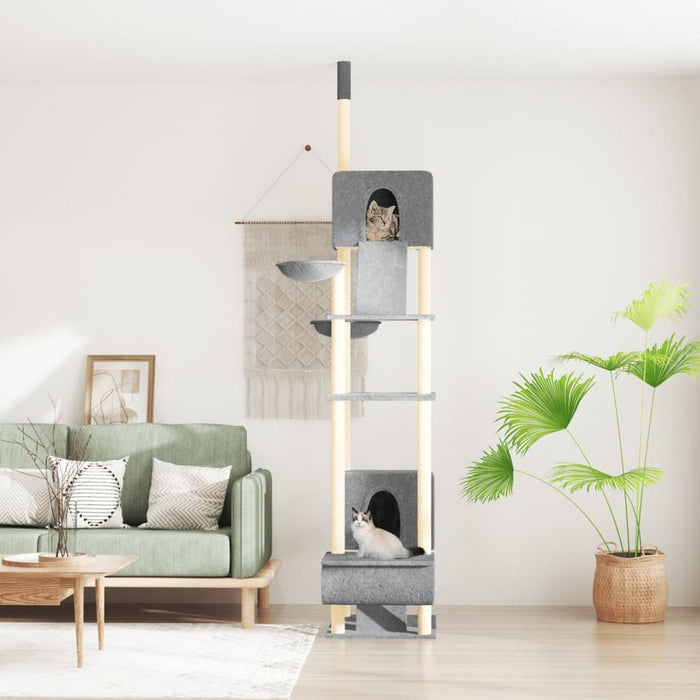 Floor to Ceiling Cat Tree 277-303 cm UK PET HOUSE