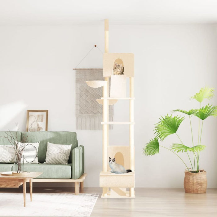 Floor to Ceiling Cat Tree 277-303 cm UK PET HOUSE