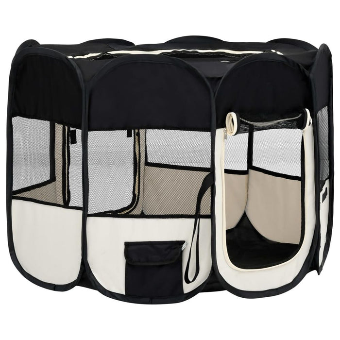 Foldable Dog Playpen with Carrying Bag UK PET HOUSE