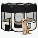 Foldable Dog Playpen with Carrying Bag UK PET HOUSE