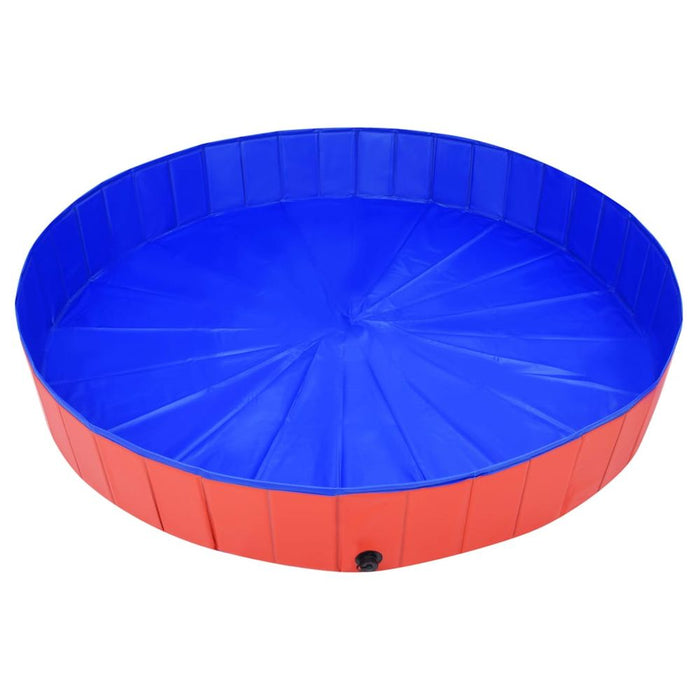 Foldable Dog Swimming Pool Red 200x30 cm PVC UK PET HOUSE