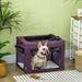 Foldable Pet Carrier Bag w/ Cushion - Purple UK PET HOUSE