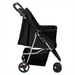 Folding Dog Stroller Black 80x46x98 cm Oxford Fabric UK PET HOUSE