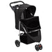 Folding Dog Stroller Black 80x46x98 cm Oxford Fabric UK PET HOUSE