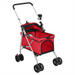 Folding Dog Stroller Red 76x50x100 cm Oxford Fabric UK PET HOUSE