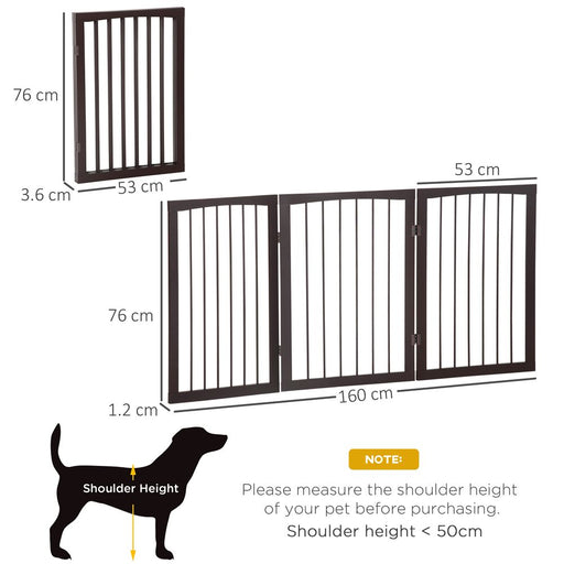 Folding Pet Gate Dog Fence Child Safety Indoor Durable Free Standing Pine Wood UK PET HOUSE