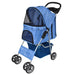 Folding Pet Stroller Dog/Cat Travel Carrier Grey UK PET HOUSE