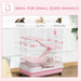 Four-Level Small Animal Cage - Pink UK PET HOUSE