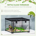 Glass Reptile Terrarium Habitats for Lizards, Frogs, Snake Pawhut UK PET HOUSE