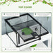 Glass Reptile Terrarium Habitats for Lizards, Frogs, Snake Pawhut UK PET HOUSE