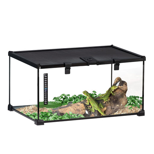 Glass Reptile Terrarium Habitats for Lizards, Frogs, Snake Pawhut UK PET HOUSE