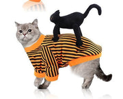 Halloween Pet Funny Top W/ black Cat Doll UK PET HOUSE