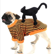 Halloween Pet Funny Top W/ black Cat Doll UK PET HOUSE